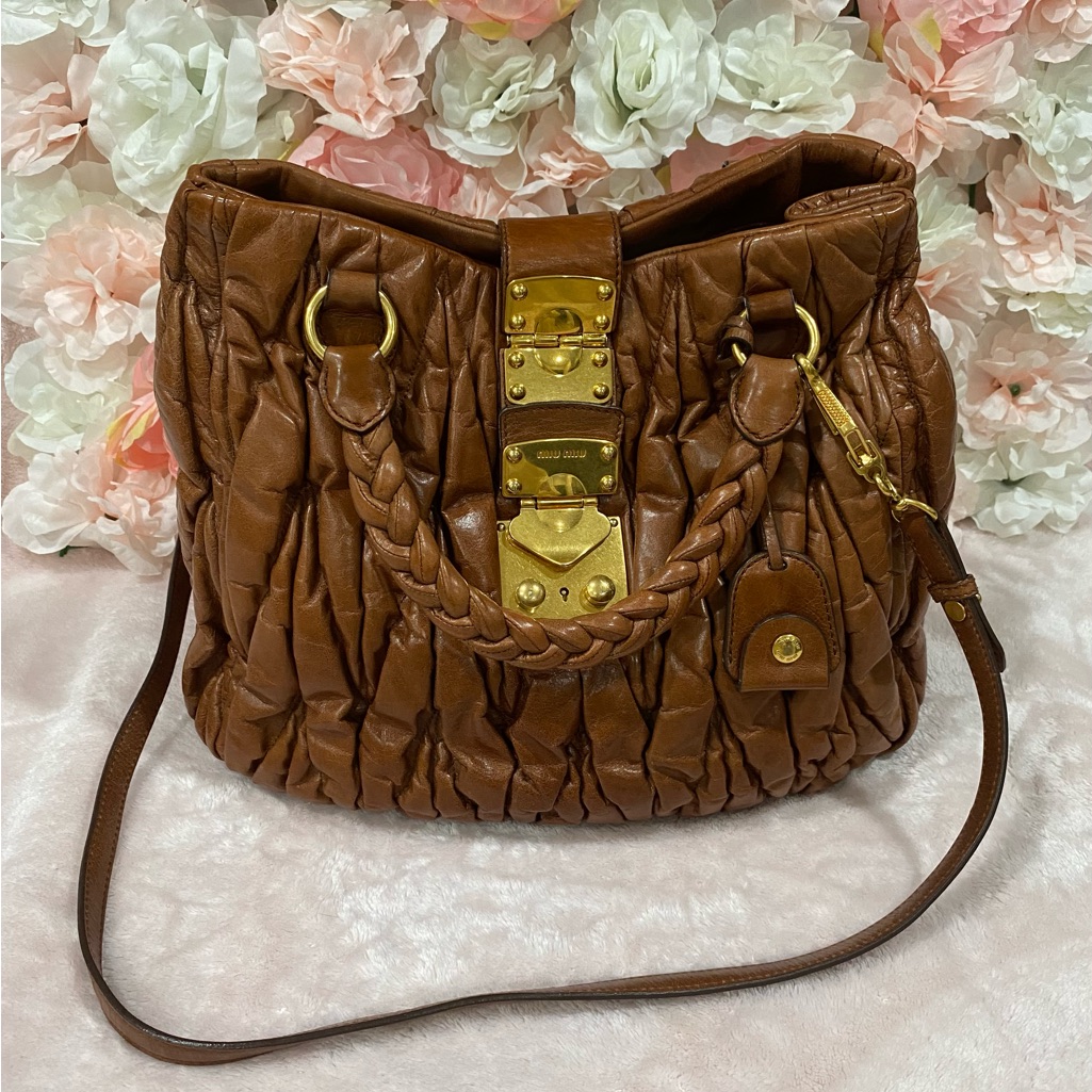Miu Miu Matelasse Hobo Bag